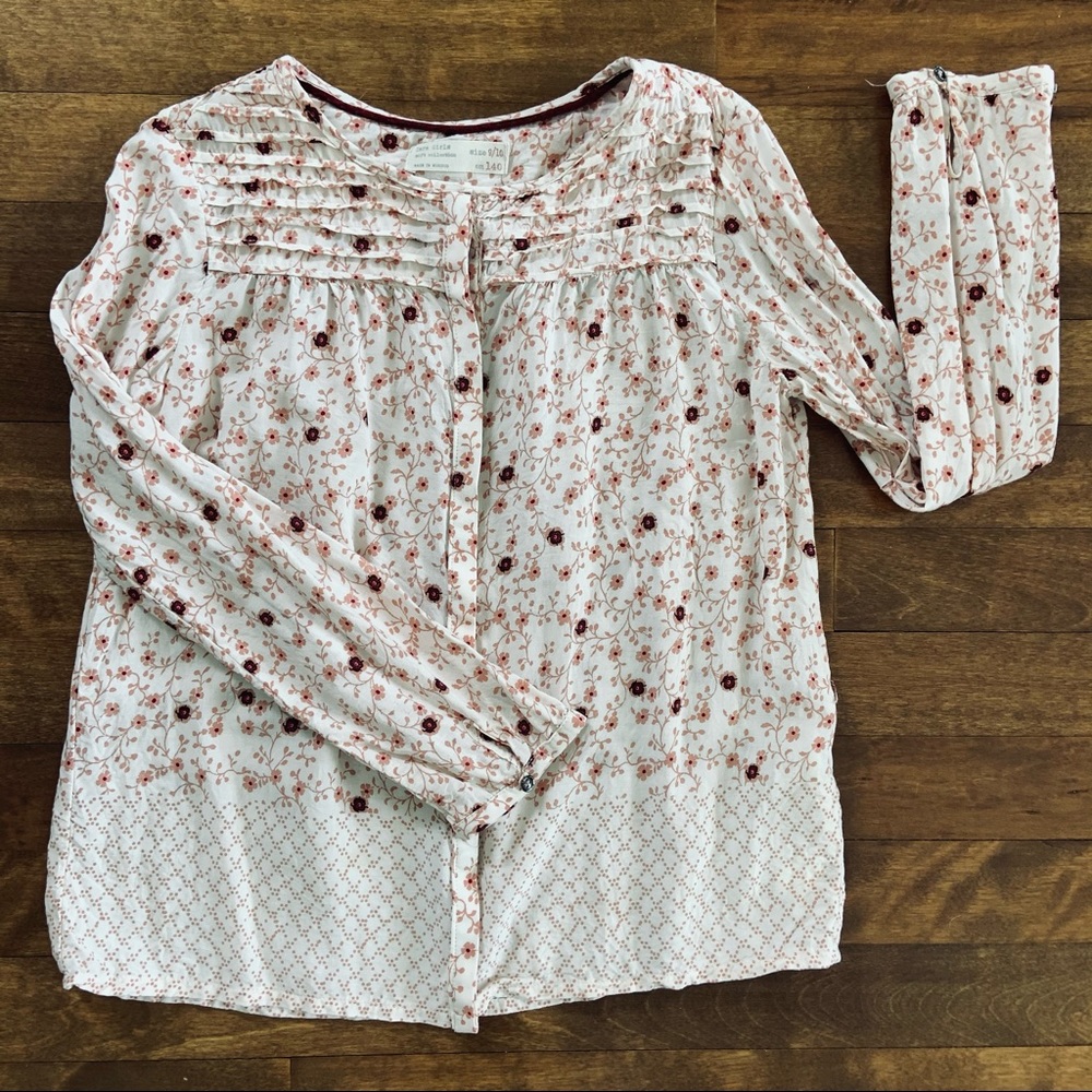 ZARA GIRLS Soft Collection BOHO floral blouse